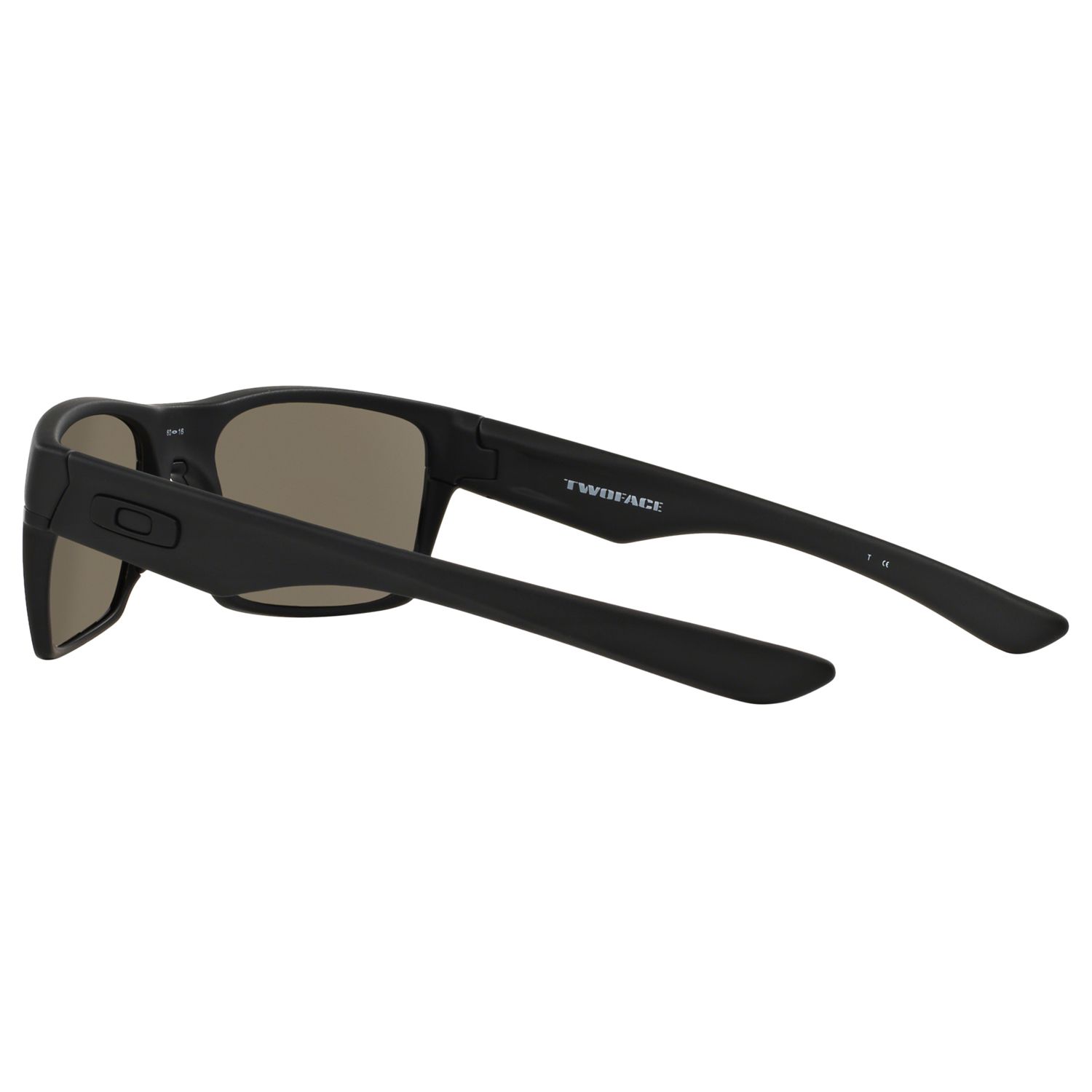 Oakley OO9189 Two Face Prizm Daily Polarised Square Sunglasses, Matte  Black/Grey Mirror at John Lewis & Partners