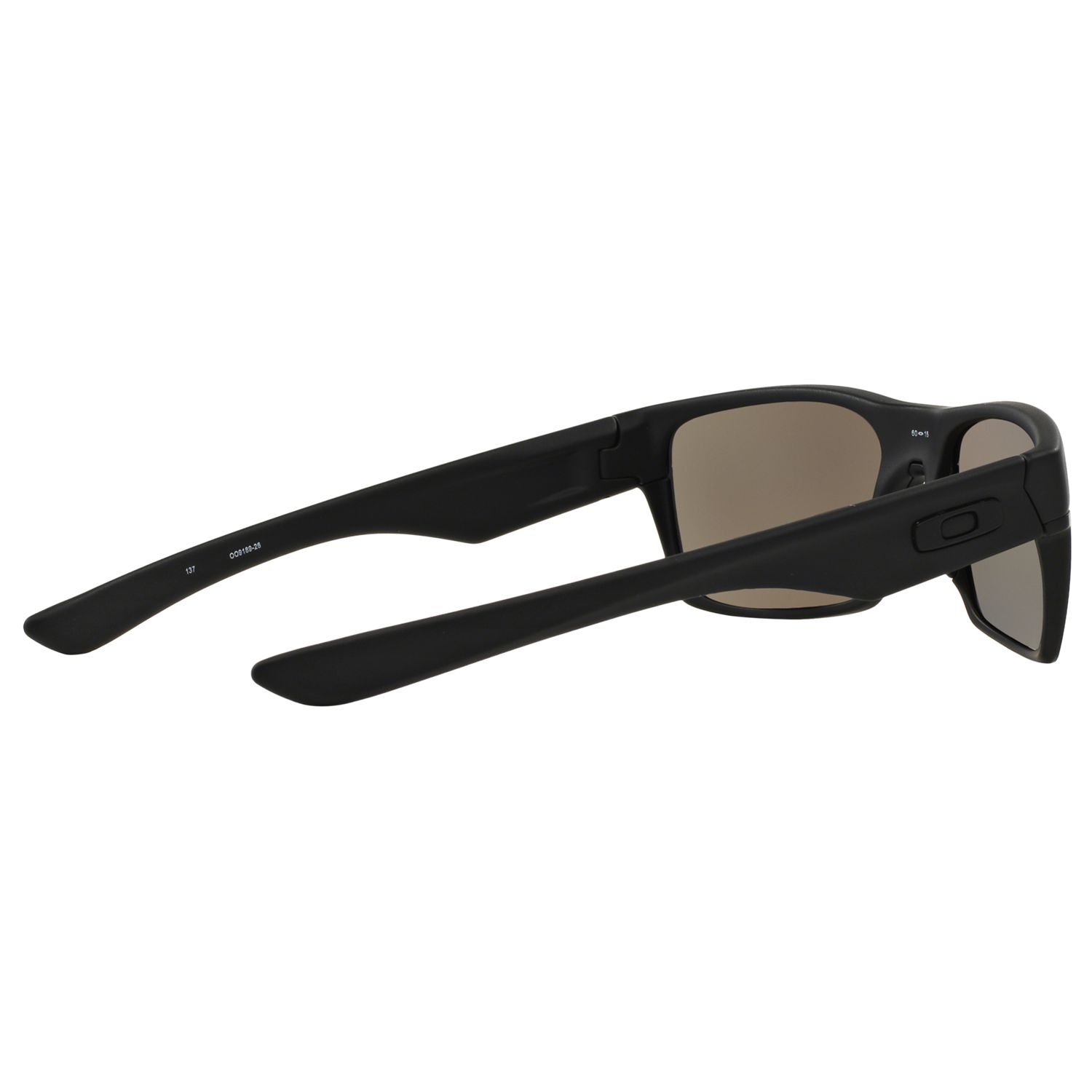 Oakley OO9189 Two Face Prizm Daily Polarised Square Sunglasses, Matte Black/Grey Mirror