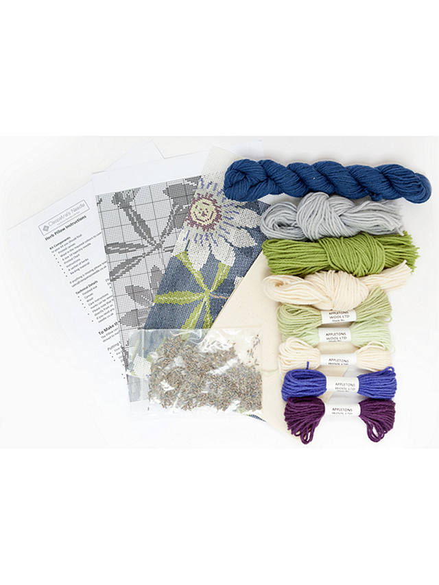 Cleopatra's Needle Passion Flower Herb Pillow Tapestry Kit, Multi