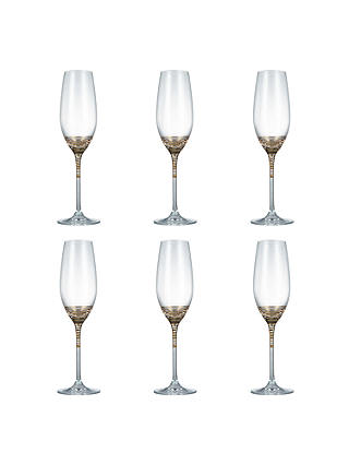 John Lewis & Partners Vino Spiral Flute Glasses, Set of 6John Lewis & Partners Vino Spiral Flute Glasses, Set of 6, Platinum, 200ml