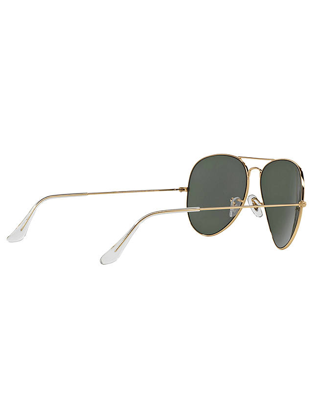 Ray-Ban RB3025 Aviator Sunglasses, Gold/Dark Green