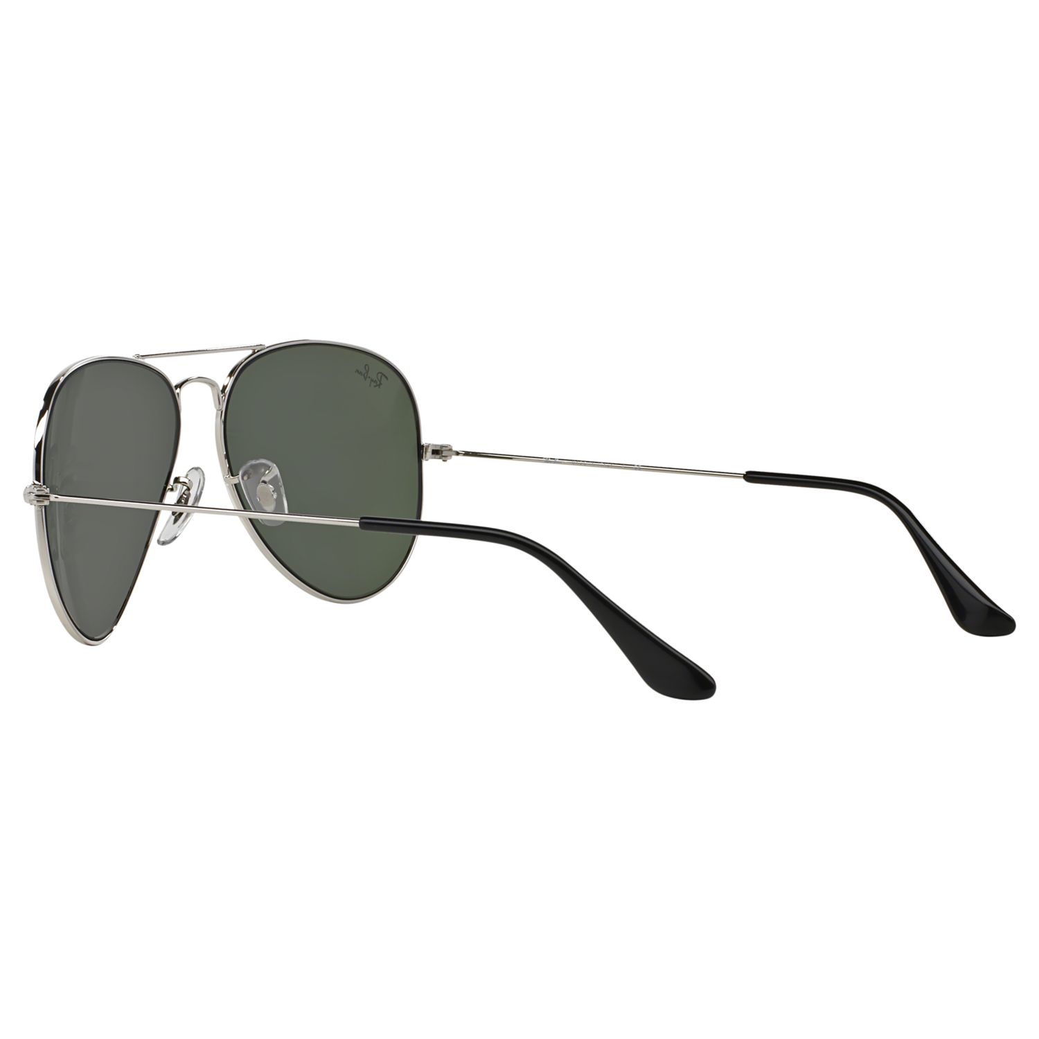 Ray-Ban RB3025 Iconic Aviator Sunglasses, Silver/Mirror Grey at John Lewis  & Partners