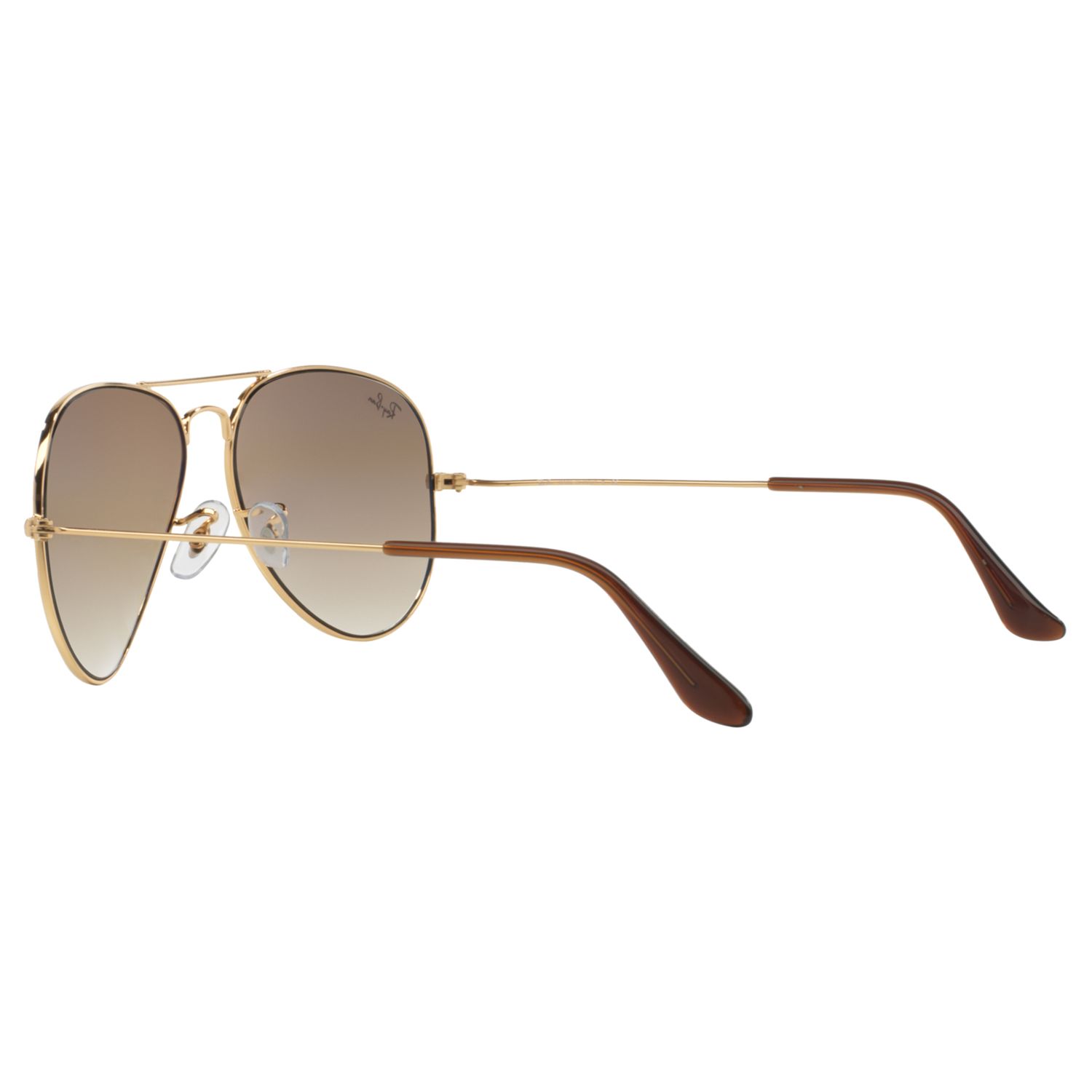 Ray-Ban RB3025 Aviator Sunglasses, Gold/Light Brown Gradient