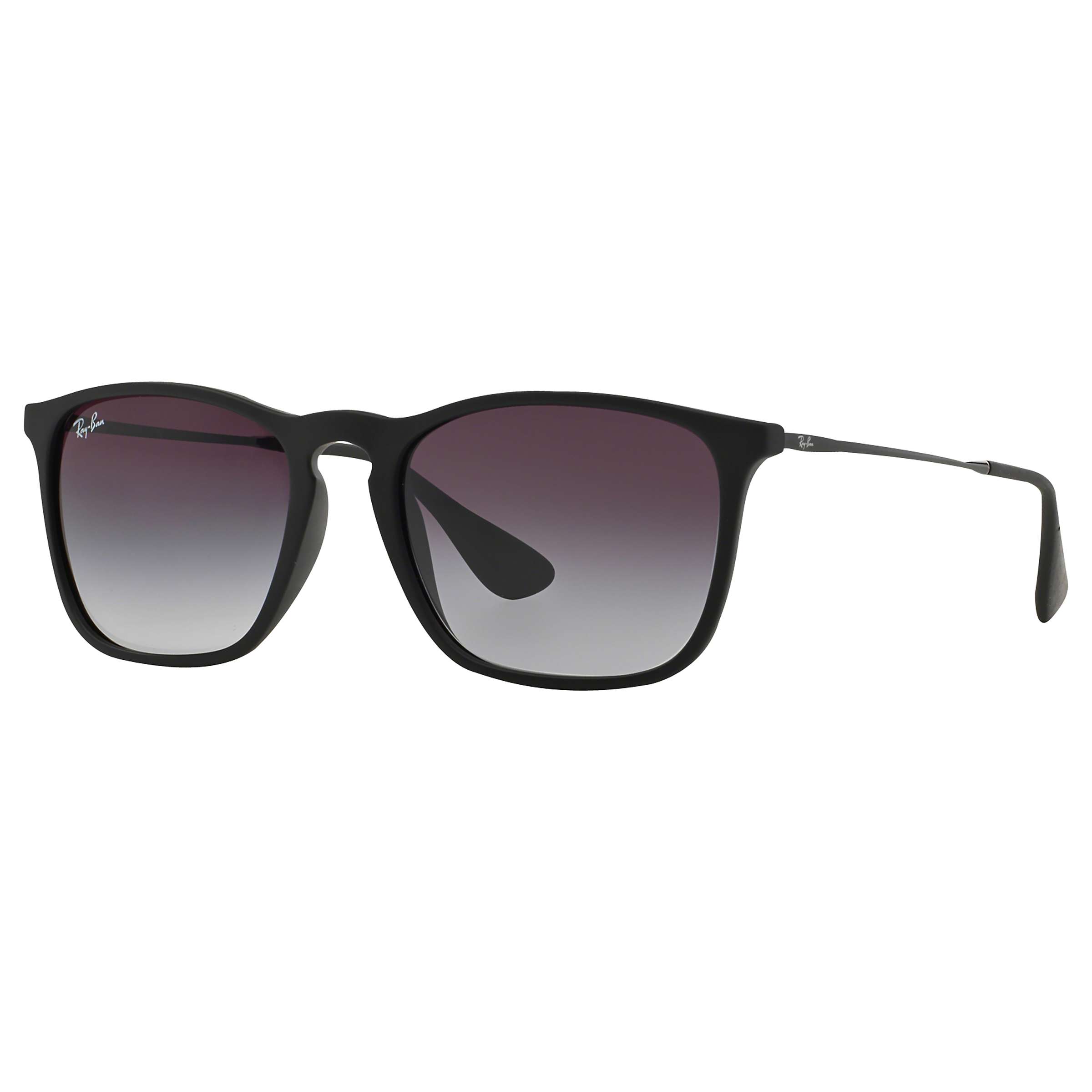frequently Exclude Thorough Ray-Ban RB4187 Chris Square Sunglasses, Black/Grey Gradient at John Lewis &  Partners