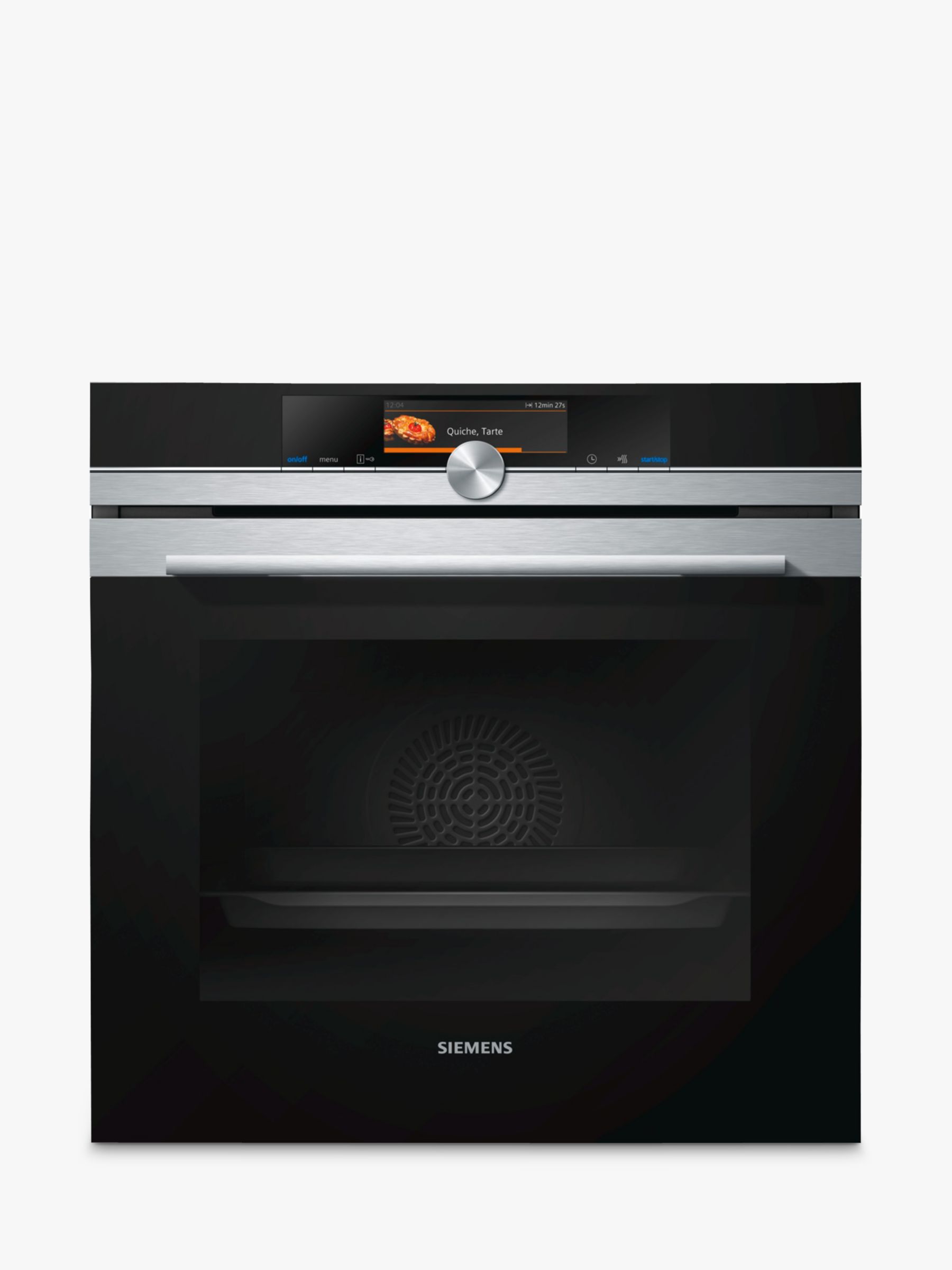 Siemens iQ700 HB678GBS6B Built In Electric Self Cleaning Single Oven, Stainless Steel