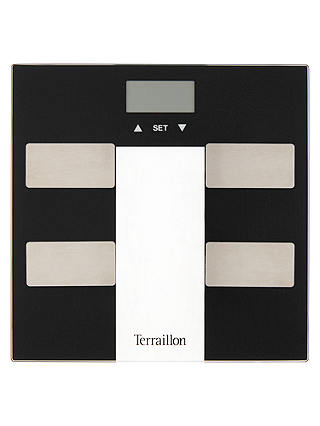 Terraillon Black Bathroom Analyser Scale