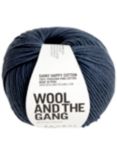 Wool And The Gang Shiny Happy Cotton Knitting and Crochet Yarn, 100g, Eagle Grey