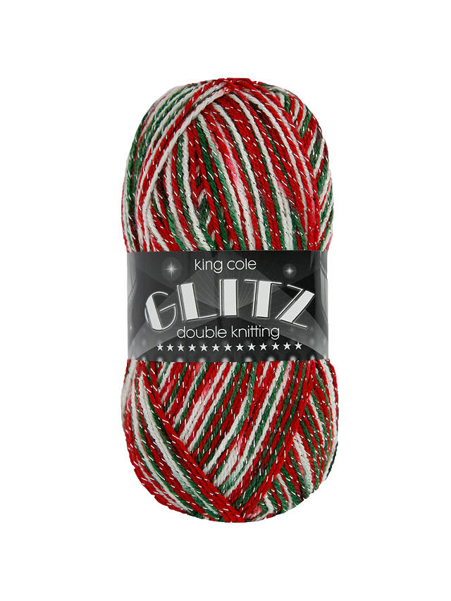 King Cole Glitz DK Yarn, 100g, Christmas