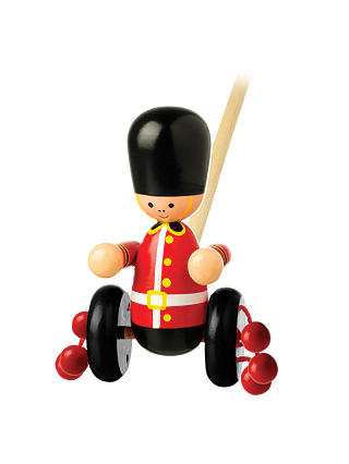 Orange Tree Baby Soldier Push Along Wooden Toy