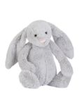 Jellycat Bashful Bunny Soft Toy, Silver