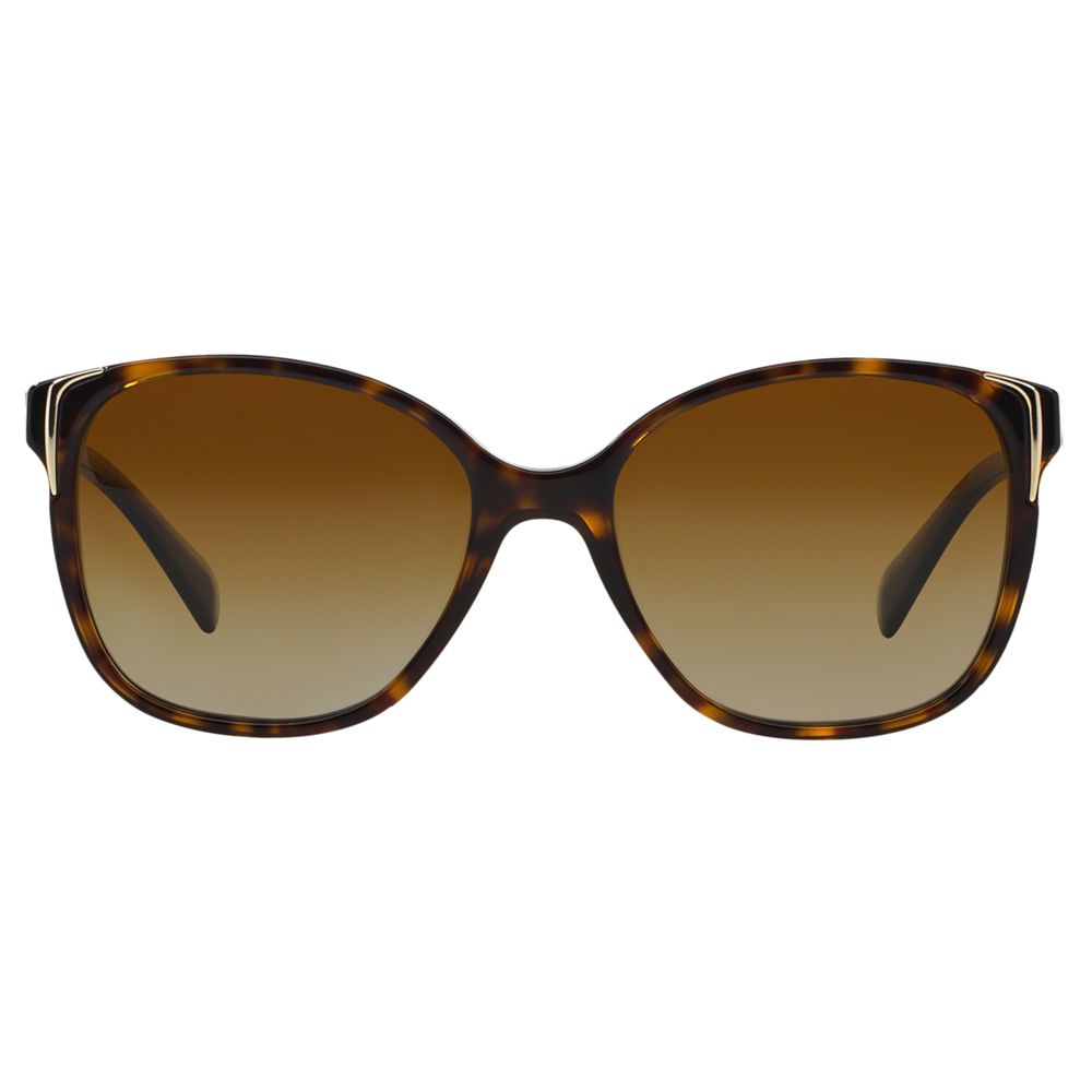 Prada PR01OS Polarised Square Sunglasses, Tortoiseshell