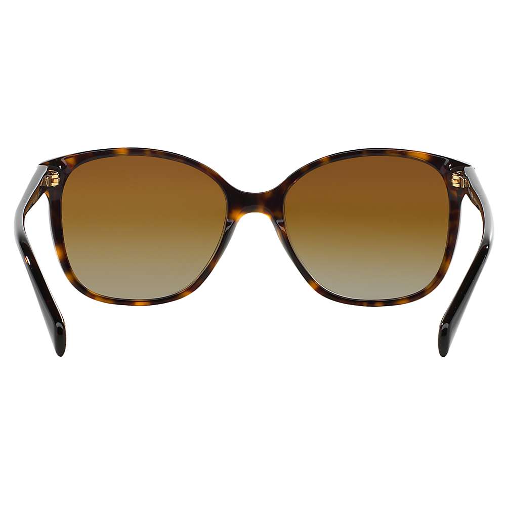 Buy Prada PR01OS Polarised Square Sunglasses, Tortoiseshell Online at johnlewis.com