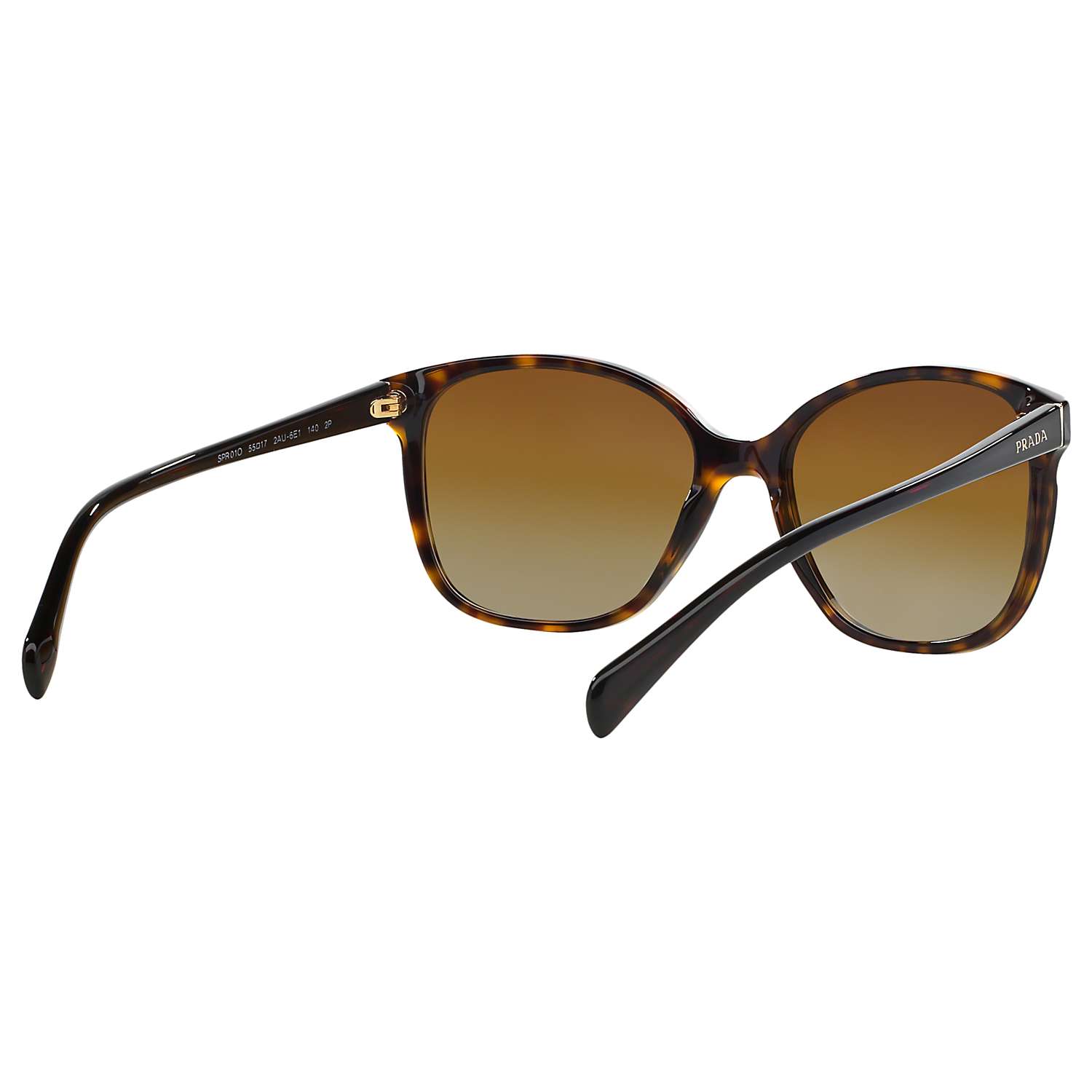 Buy Prada PR01OS Polarised Square Sunglasses, Tortoiseshell Online at johnlewis.com