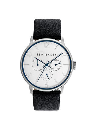 Ted Baker Men's James Chronograph Day Date Leather Strap Watch