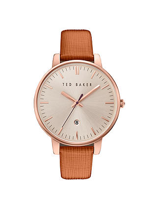 Ted Baker Women's Kate Date Leather Strap Watch