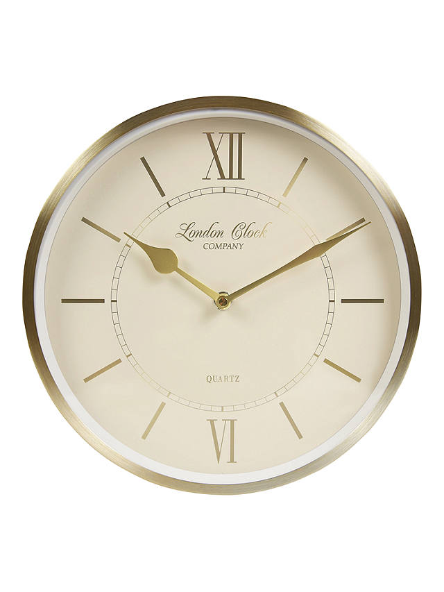 London Clock Company Heritage Wall Dia 25cm Champagne Gold At John Lewis Partners - London Wall Clock Company