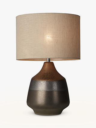 John Lewis Delaney Metallic Glaze Ceramic Table Lamp, Bronze