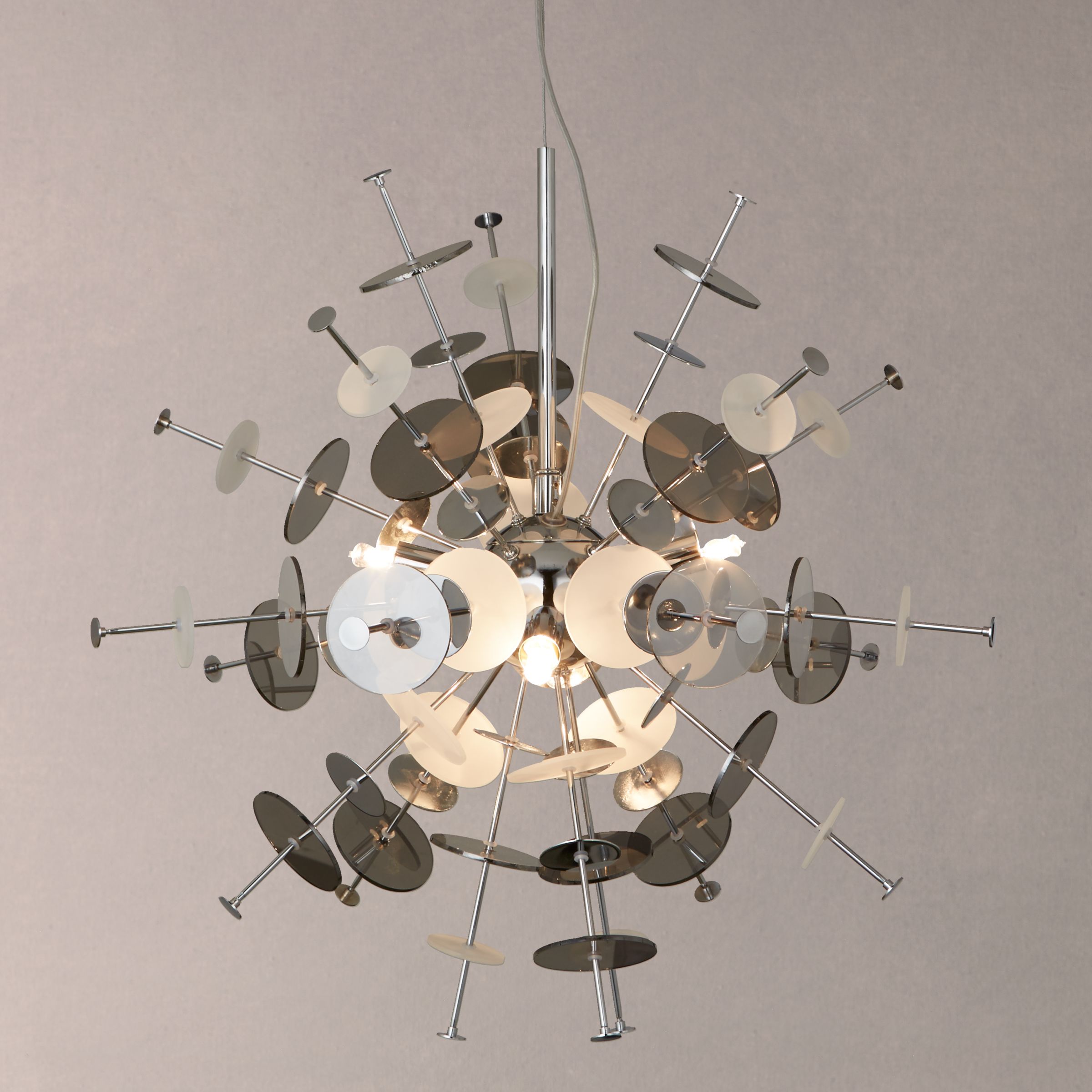 John Lewis Andromeda Pendant Ceiling Light 4 Light Silver