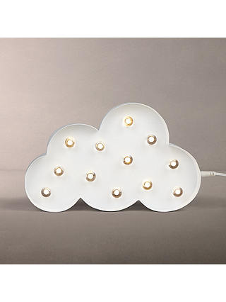 John Lewis & Partners LED Cloud Sign Light, White