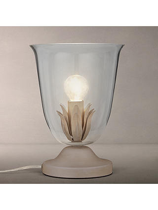 John Lewis & Partners Clovelly Glass Vessel Table Lamp, Grey
