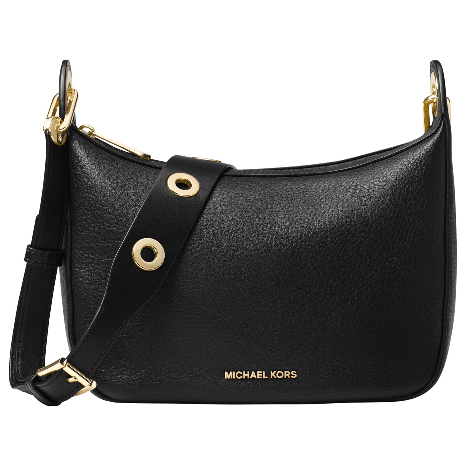 MICHAEL Michael Kors Raven Leather Messenger Bag