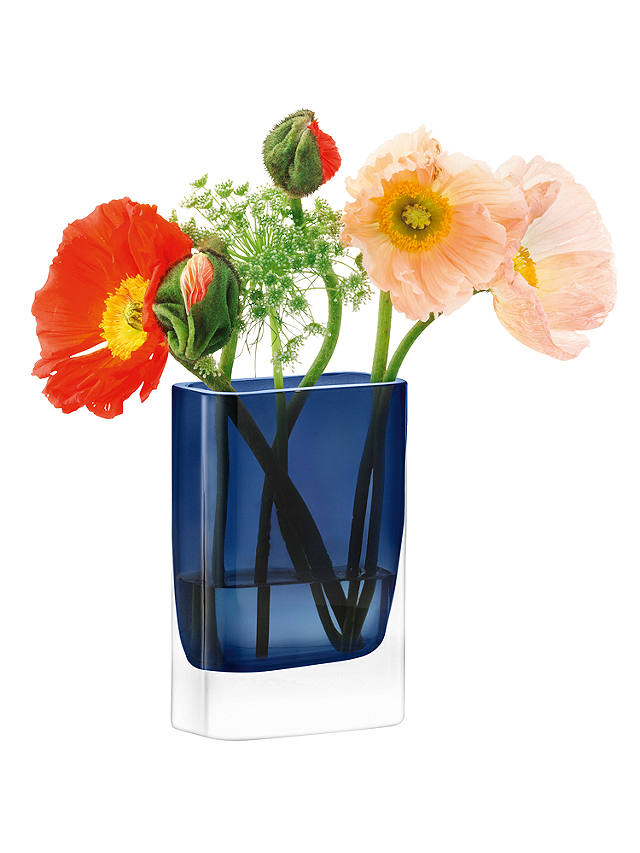 LSA MODULAR Clear Rectangle Glass Vase 15 x 10 x 5.5 cm New Unused 