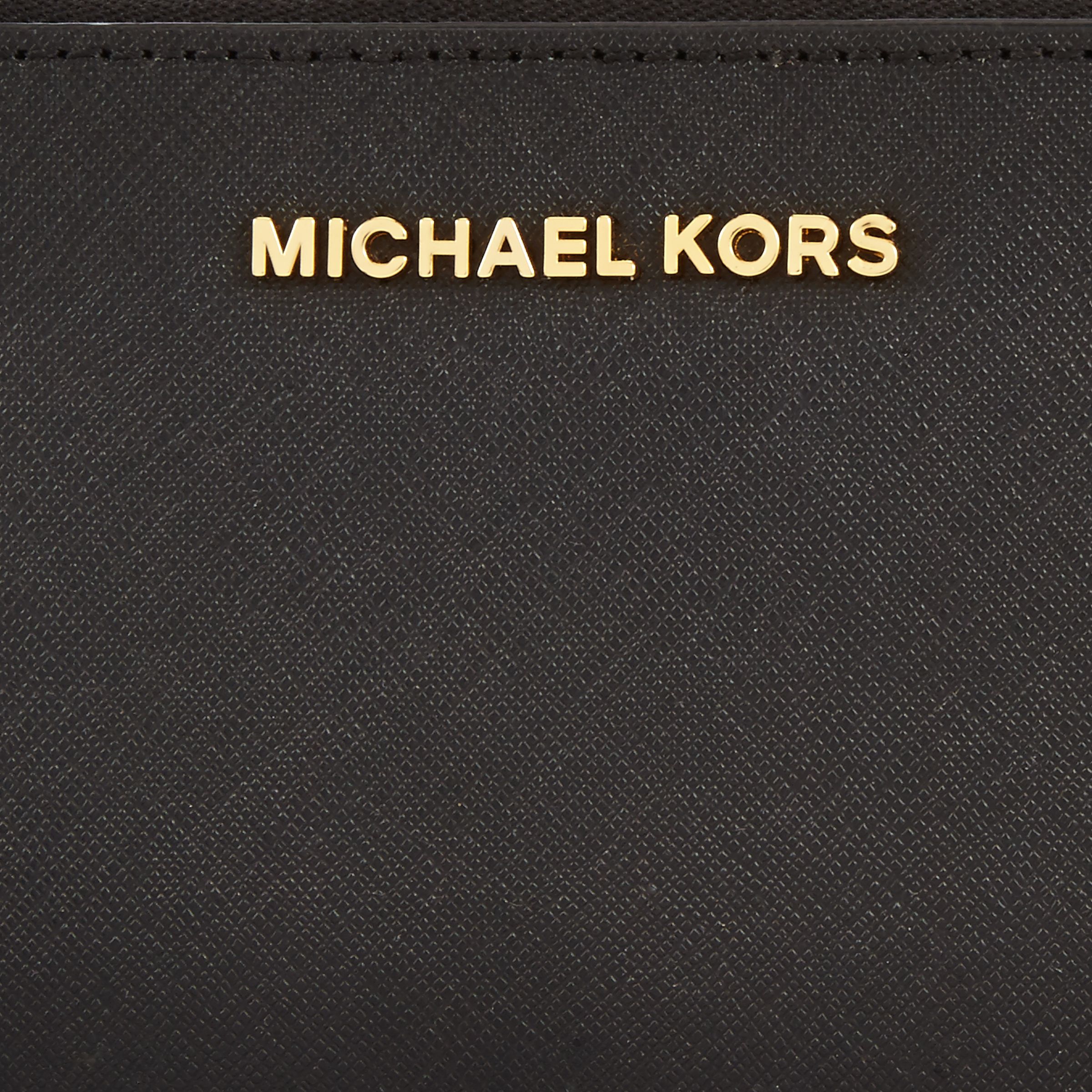 MICHAEL Michael Kors Jet Set Leather Travel Phone Case Purse, Black at John  Lewis & Partners