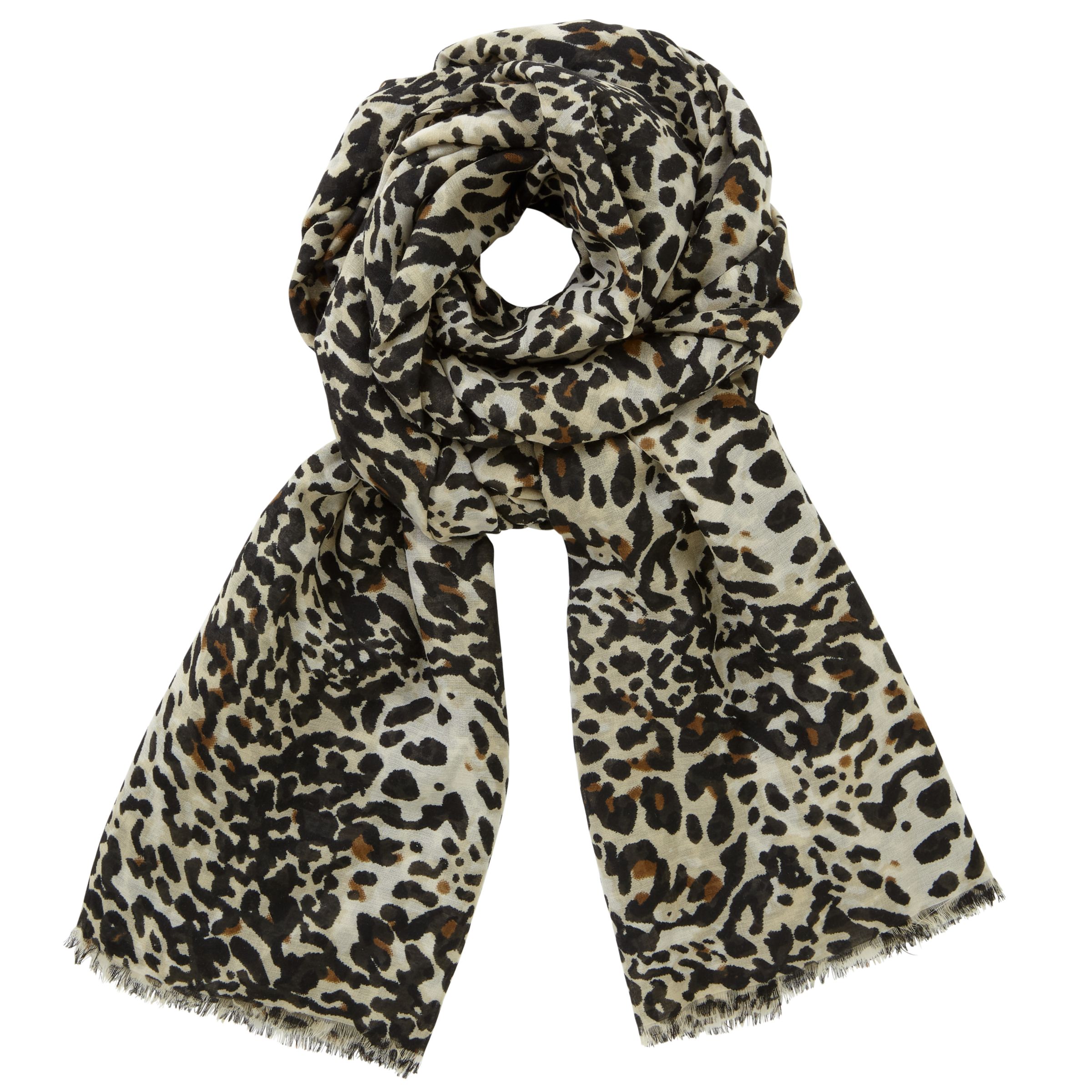 black and cream scarf