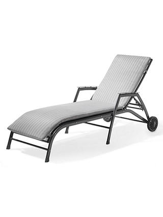 John Lewis & Partners Henley by KETTLER Sun Lounger with Cushion