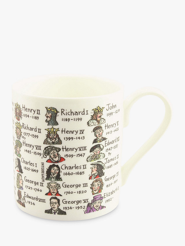 McLaggan Smith Picturemaps Kings and Queens Mug, 350ml