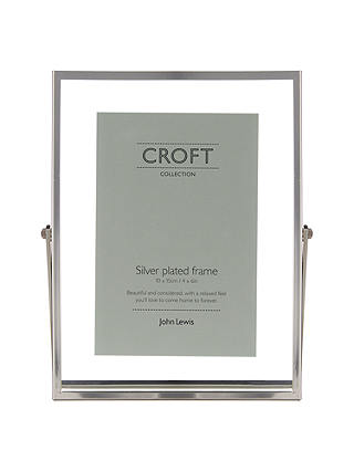 Croft Collection Floating Photo Frame, 4 x 6", Silver