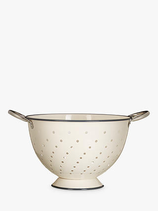 Croft Collection Footed Colander with Grey Rim