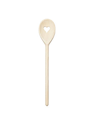 John Lewis & Partners Heart Cut Out Wooden Spoon