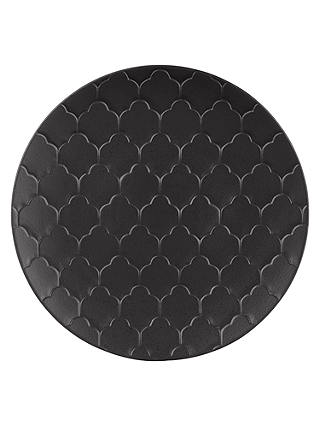 John Lewis & Partners Fusion Kainoosh Texture Platter, Black