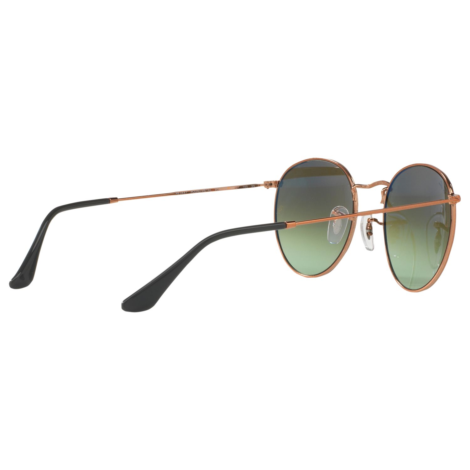 Ray-Ban RB3447 Round Sunglasses, Bronze/Green Gradient at John Lewis &  Partners