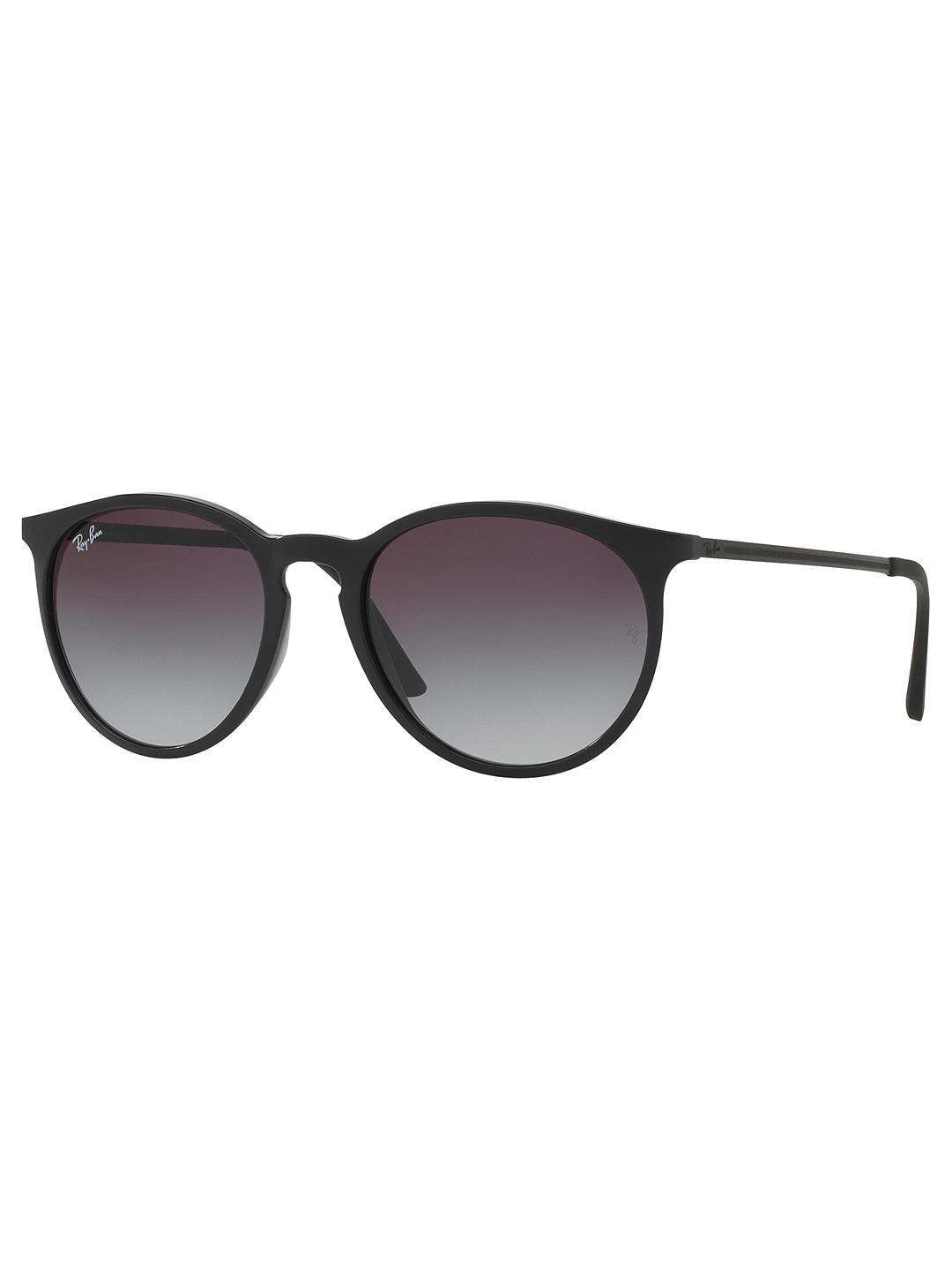 Ray-Ban RB4274 Oval Sunglasses, Black/Grey Gradient
