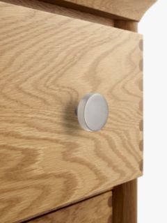 Design Project by John Lewis No.114 Cupboard Knob, Brushed Nickel