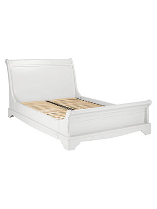 John Lewis St Ives Low End Sleigh Bed Frame, Double, White