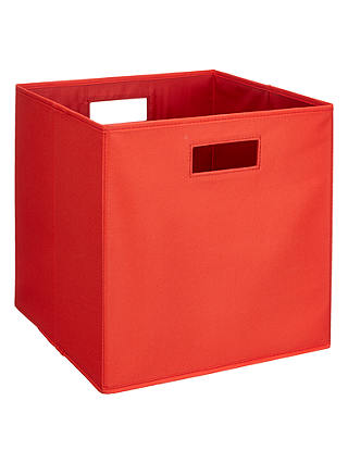 House by John Lewis Folding Storage Box, Large, Red