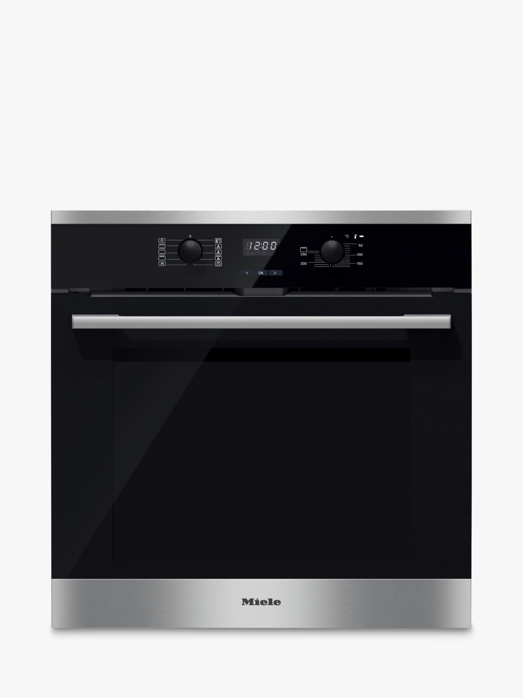 Miele H2566BP Built-In Single Oven, Stainless Steel