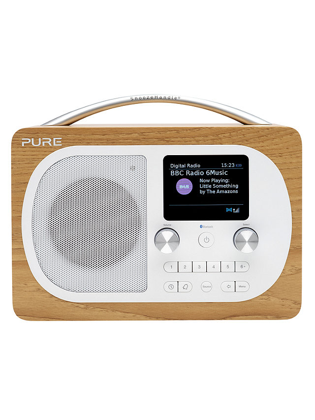 Pure Evoke H4 DAB/DAB+/FM Bluetooth Radio, Oak