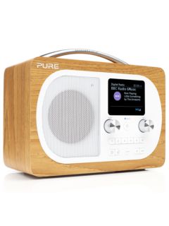 Pure Evoke H4 DAB/DAB+/FM Bluetooth Radio, Oak