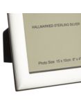 Carrs Berkeley Plain Photo Frame, Sterling Silver