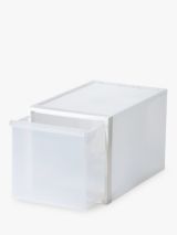Like-it Stacking Plastic Storage Drawer, H31cm, Clear