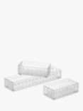 Like-it Bricks Plastic Storage Box, Small, Set of 3