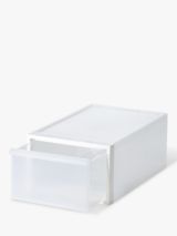 Like-it Stacking Plastic Storage Drawer, H21cm, Clear