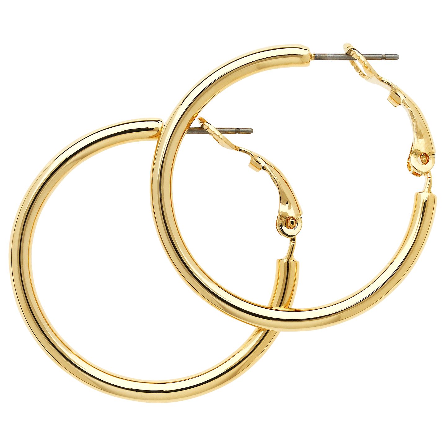 Melissa Odabash Medium Hoop Earrings, Gold at John Lewis & Partners