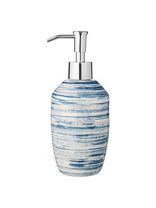 John Lewis & Partners Trevone Soap Dispenser, Blue