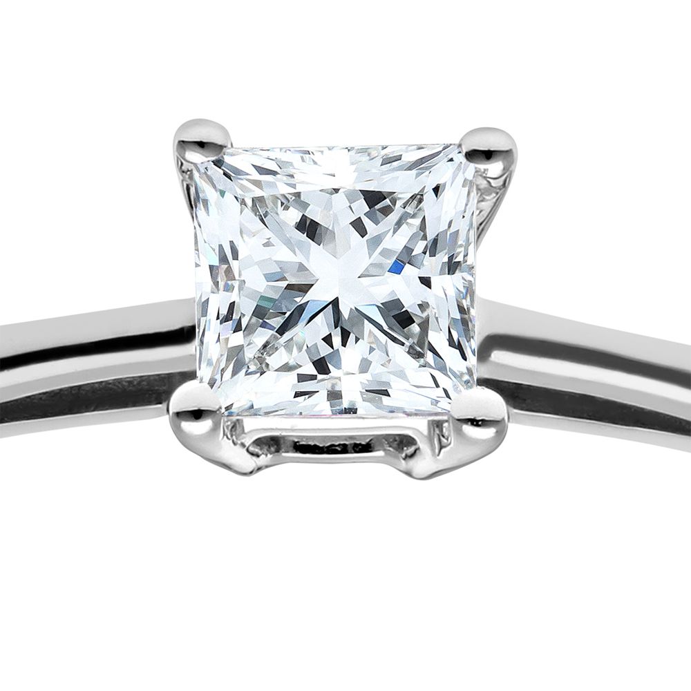 Buy Mogul 18ct White Gold Princess Cut Diamond Engagement Ring, 1ct Online at johnlewis.com