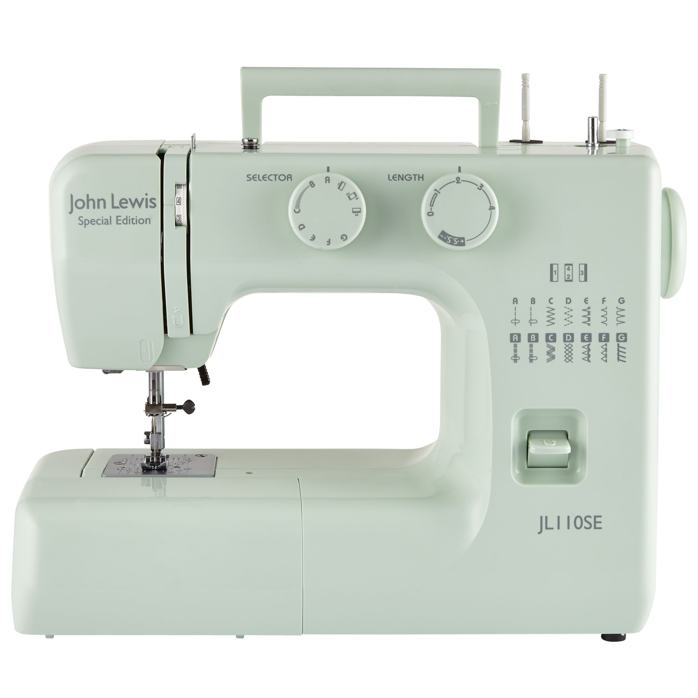 John Lewis & Partners JL110 Sewing Machine, Peppermint